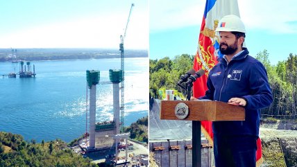  Presidente inspeccionó avances en la construcción del Puente Chacao 