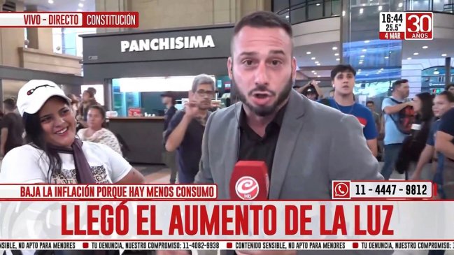  Reportero argentino explota en vivo: 