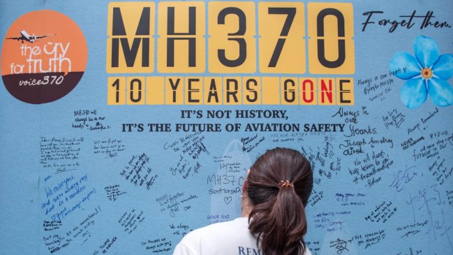  La desaparición del vuelo MH370 de Malaysia Airlines cumple 10 años sin resolverse 