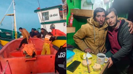   Padre e hijo fueron encontrados con vida en Pichilemu tras una semana a la deriva en el mar 
