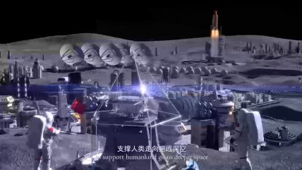   La estación que pretende construir China en la Luna 