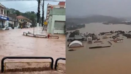   Al menos 10 muertos y 21 desaparecidos por las lluvias en el sur de Brasil 