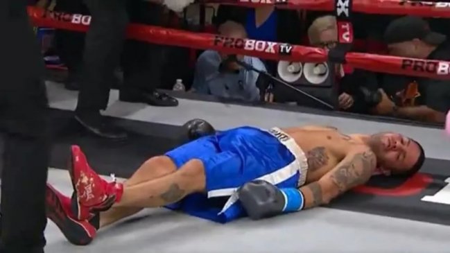   [Video] Imágenes sensibles: El KO que sufrió un boxeador argentino en Estados Unidos 