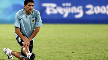  Riquelme está ilusionado en obtener el bicampeonato olímpico con Argentina 