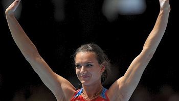   Yelena Isinbayeva cumplió el trámite en las clasificaciones de la garrocha 