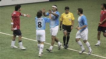 Argentina logró un inédito triunfo ante Chile en la modalidad de showgol