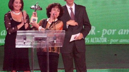 Teresa Calderón y su dedicatoria