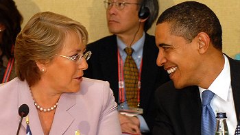   Michelle Bachelet inicia este lunes su periplo por EE.UU. y México 