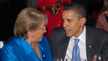   Este martes se concretará reunión entre Barack Obama y Michelle Bachelet 