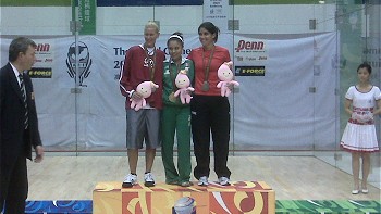 Angela Grisar consiguió medalla de bronce en el rácquetbol de los Juegos Mundiales