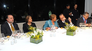   Bachelet arribó a la ciudad brasileña de Sao Paulo 