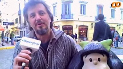   Cooperativa conversó con el autor de la escultura de Mafalda 