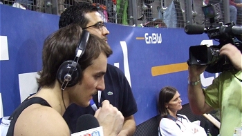   Tomás González y su medalla en Sttutgart: 