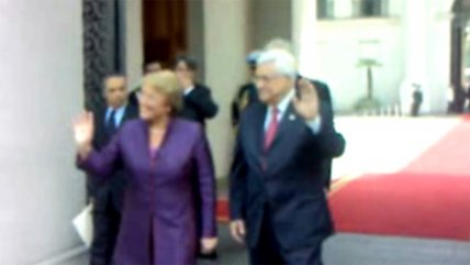   Mahmud Abas visitó La Moneda 