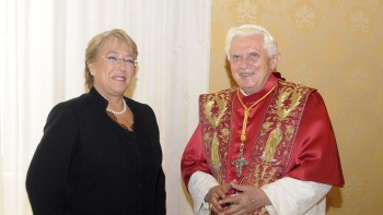   Presidenta Bachelet se reunió con el papa Benedicto XVI 