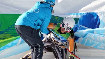 Noelle Barahona se quedó con el 34° lugar en el descenso en Vancouver 2010