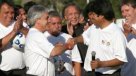 Piñera y Evo Morales compartieron cancha en partido por los damnificados