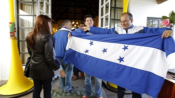 Honduras llegó cargada de optimismo a Sudáfrica