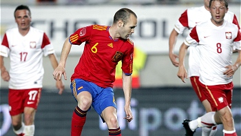 Andrés Iniesta sufre un edema y es duda para el debut de España en el Mundial