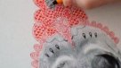 Una calavera dibujada con lápiz de pasta
