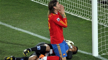 Sergio Ramos se perdió el entrenamiento a puertas cerradas de España