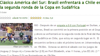 Medios brasileños destacan duelo ante Chile como un 