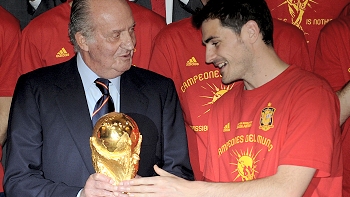 El Rey de España a su selección: 