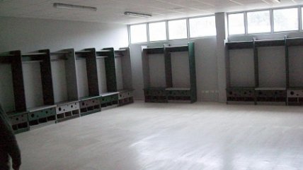   Así quedaron los nuevos camarines del Estadio Chinquihue 