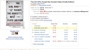 Escritor sueco fue el primero en vender un millón de libros para el Kindle