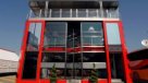 Fernando Alonso presenta el Motorhome de Ferrari