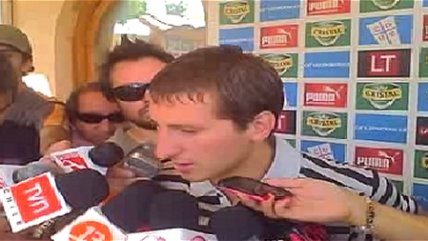 Darío Bottinelli llegó al primer entrenamiento de la UC para despedirse de sus compañeros