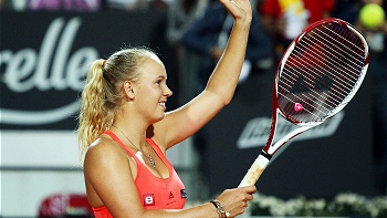 Caroline Wozniacki avanzó sin inconvenientes a los cuartos de final del Masters 1.000 de Roma