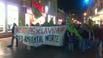 Al menos 400 personas en La Serena protestaron contra HidroAysén