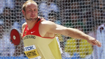   Alemán Robert Harting fue atracción en Dauegu con su bicampeonato en el disco 