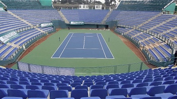 Sin Fernando González fue presentada la nueva cancha dura del Court Central del Estadio Nacional