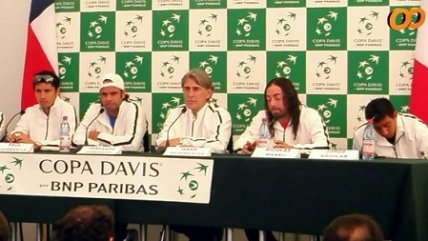 Equipo nacional de Copa Davis analizó el duelo contra Italia