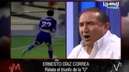 Ernesto Díaz Correa también relató los goles de la U para la TV
