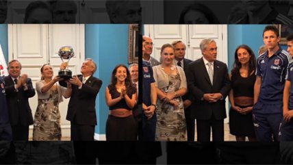 Sebastián Piñera brindó un caluroso recibimiento a los campeones de la Copa Sudamericana