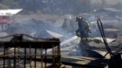 Incendio consumió fábrica de pallets en Maipú