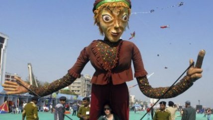   India celebró una nueva versión del Festival de Cometas 