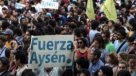 Centro de Santiago fue foco de desmanes tras concentración por Aysén