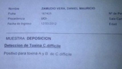 Con examen, diputado ratificó que Daniel Zamudio tenía la bacteria clostridium difficile