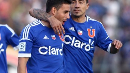 Felipe Gallegos anotó el 1-0 para la U ante Antofagasta en el Estadio Santa Laura