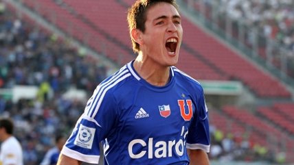   Matías Rodríguez marcó el gol de U. de Chile ante Deportivo Quito 