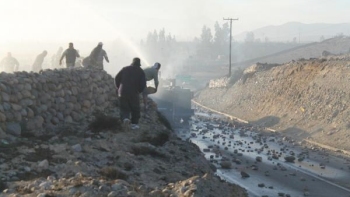Pobladores y Carabineros protagonizaron fuerte enfrentamiento en Freirina