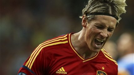   Fernando Torres anotó la tercera cifra de España ante Italia 