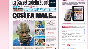 La desilusión se apoderó de la prensa italiana tras la derrota ante España