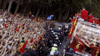La selección española vivió su gran fiesta en las calles de Madrid