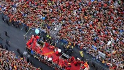 La selección española vivió su gran fiesta en las calles de Madrid