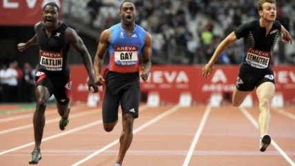   Tyson Gay se impuso en la reunión atlética de Paris 